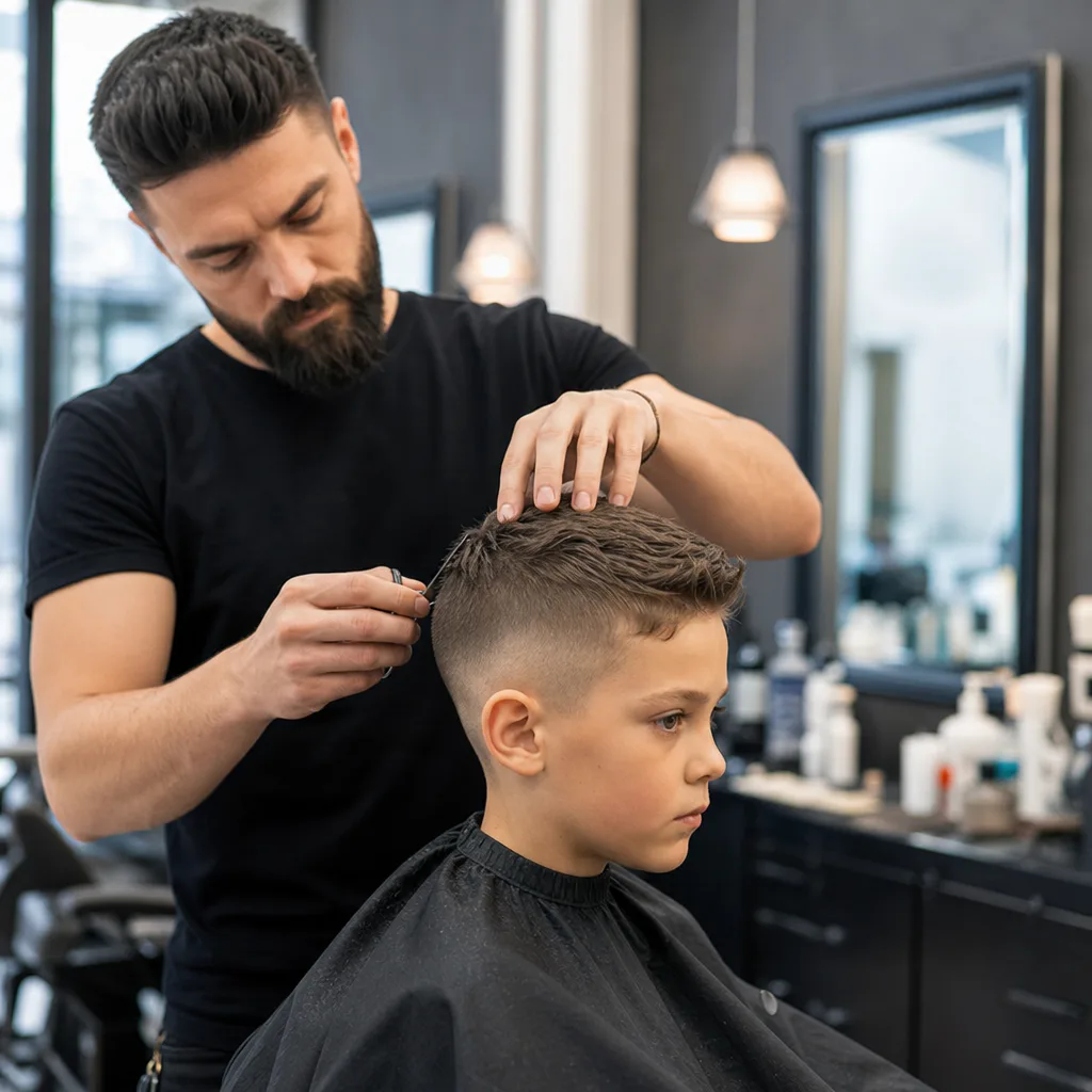 Kids' cuts in Newark